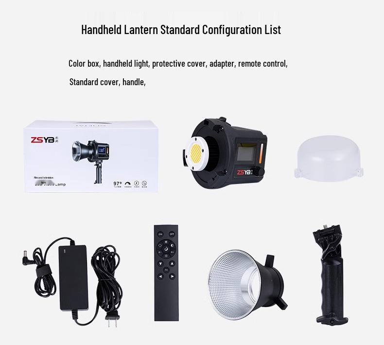 Yingbang 80W Handheld Video Fill Light - Cold/Warm Three-Color Soft Light for Outdoor Shooting, Weddings, and Live Streaming.