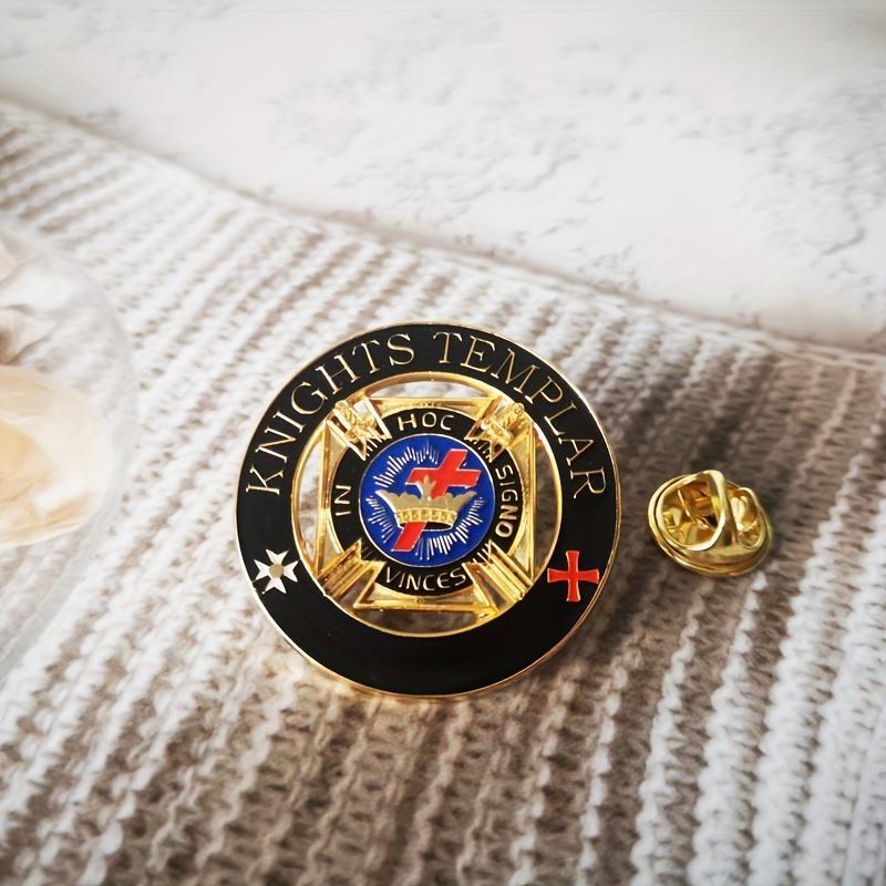 "TEMPELRITTER" Anstecknadeln Abzeichen Zinklegierung Herren Business-Accessoires