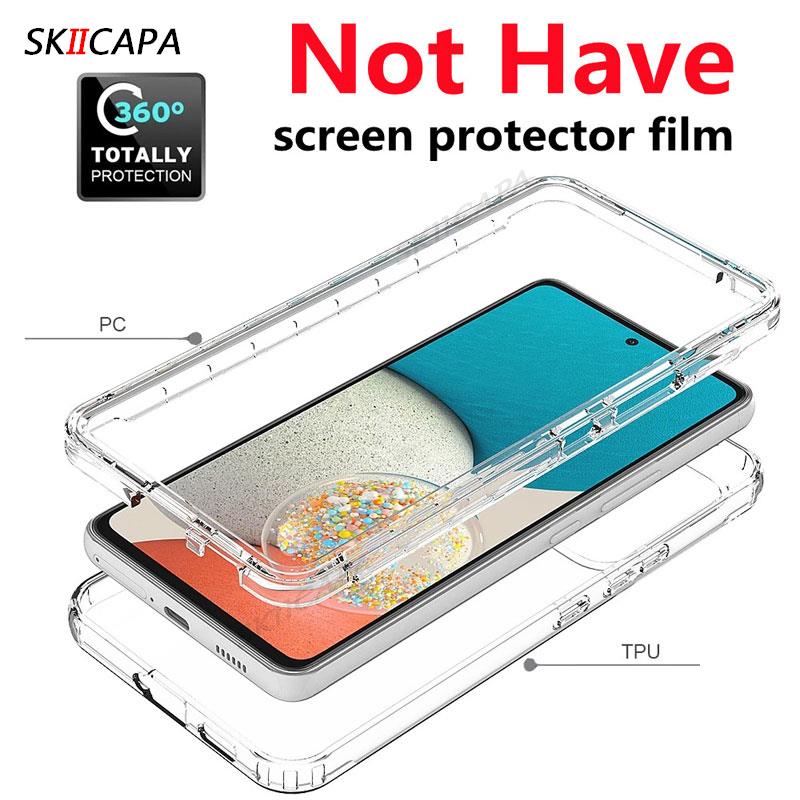 2 w 1 hybrydowy pancerz na całe ciało przezroczysty futerał na telefon dla Google Pixel 8 Pro odporny na wstrząsy Gradient TPU tylna osłona ochronna dla Pixel 7 6 Pro 7A 6A