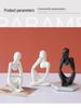 Nordic Luxury Abstract Figurine Tabletop Decor - Mini Shape Handcrafted Art.