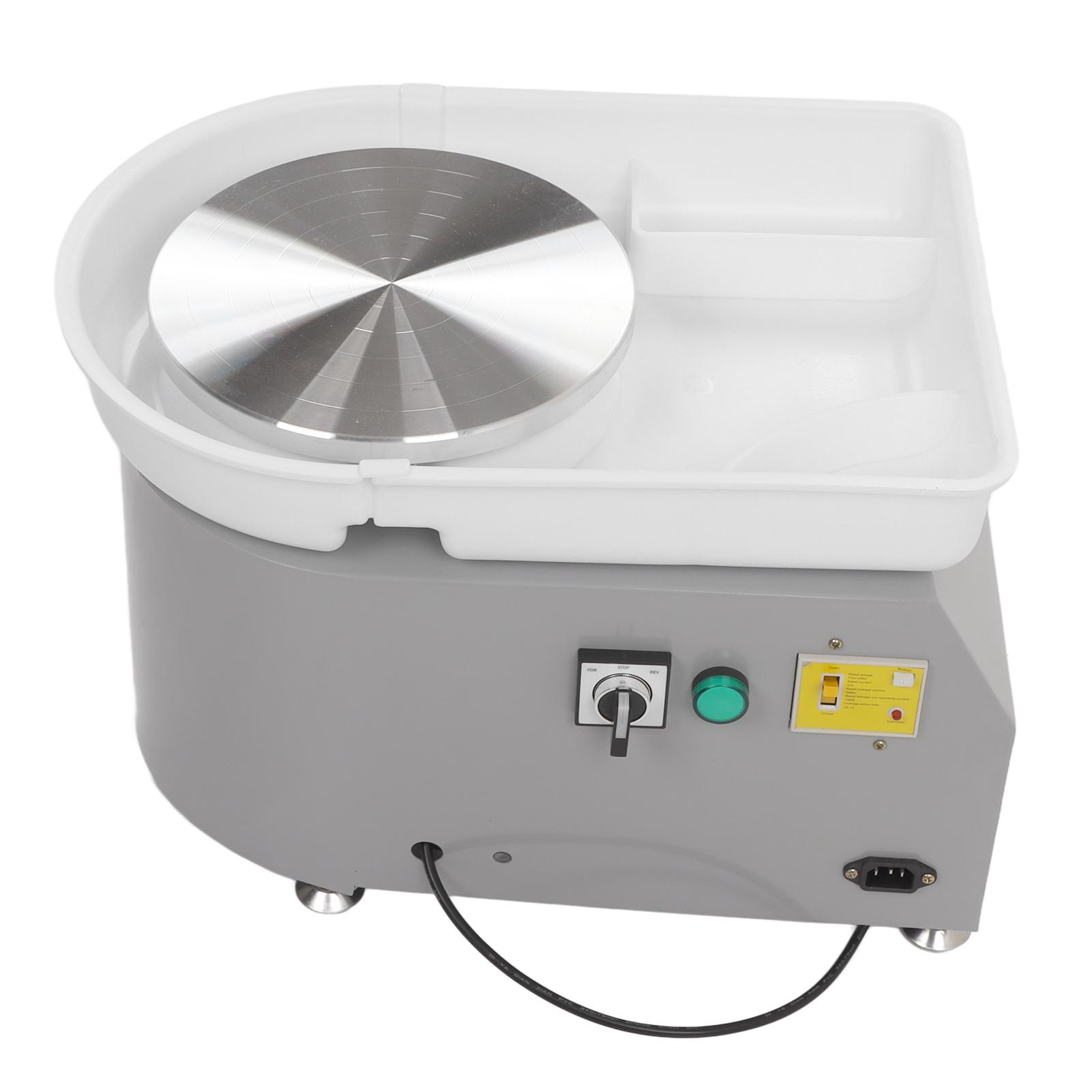 

Гончарный круг Машина Плавное изменение скорости Съемный поддон Низкий уровень шума 350 Вт Серый Электрический Керамика AU Plug