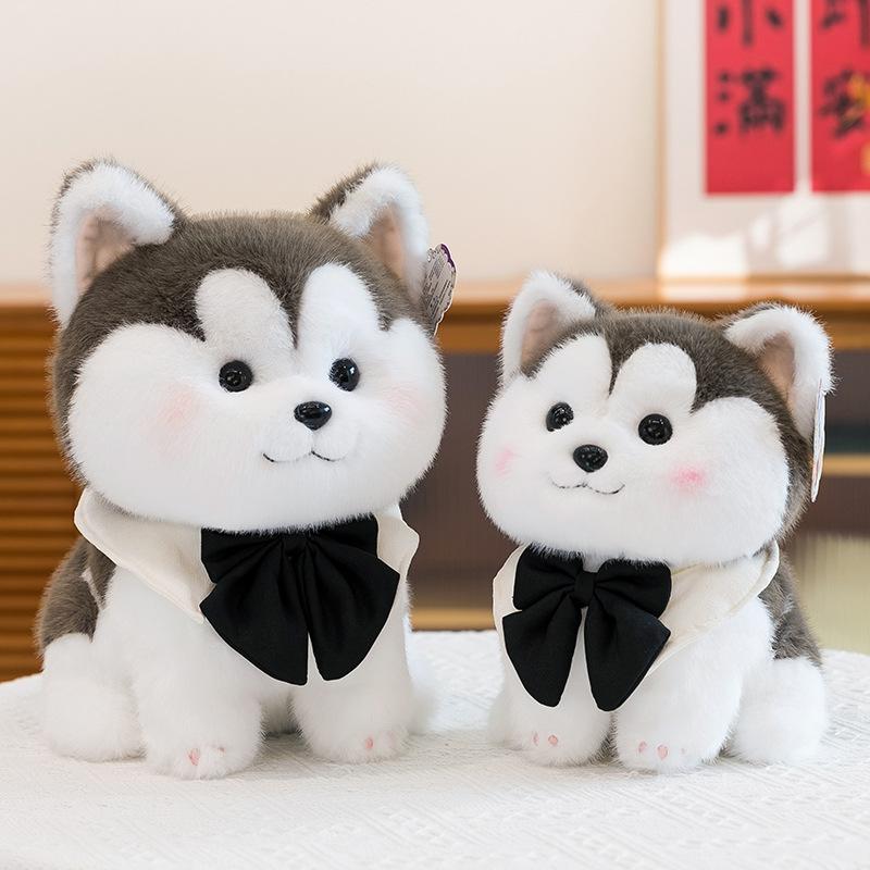 Cute Husky Doll Puppy Plush Toy Children Sleeping Rag Doll Dog Doll Girl Birthday Gift