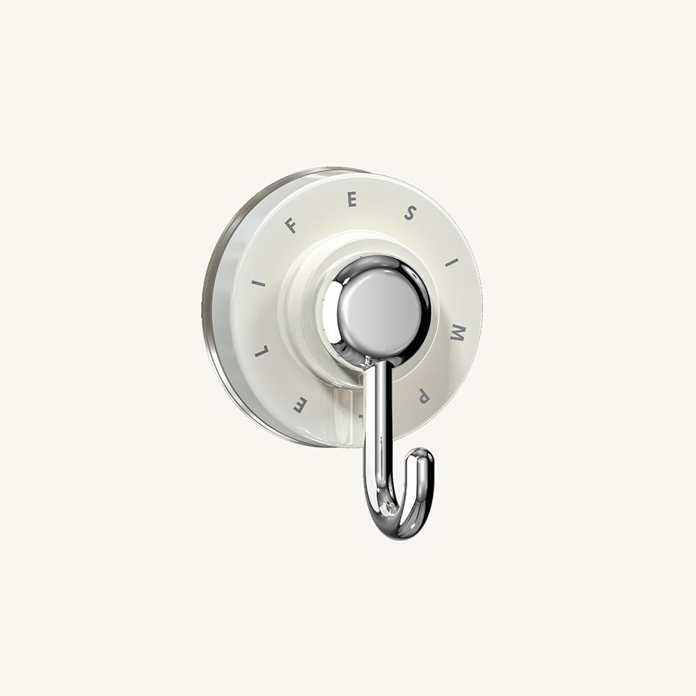2 Pcs/Bag Strong Swivel Suction Cup Hooks Hole-free Clothes Hook Portable Wall Sticky Hooks  Toilet