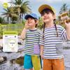 Dudu Home Unisex Kids' Striped Cotton Short-Sleeve T-Shirt