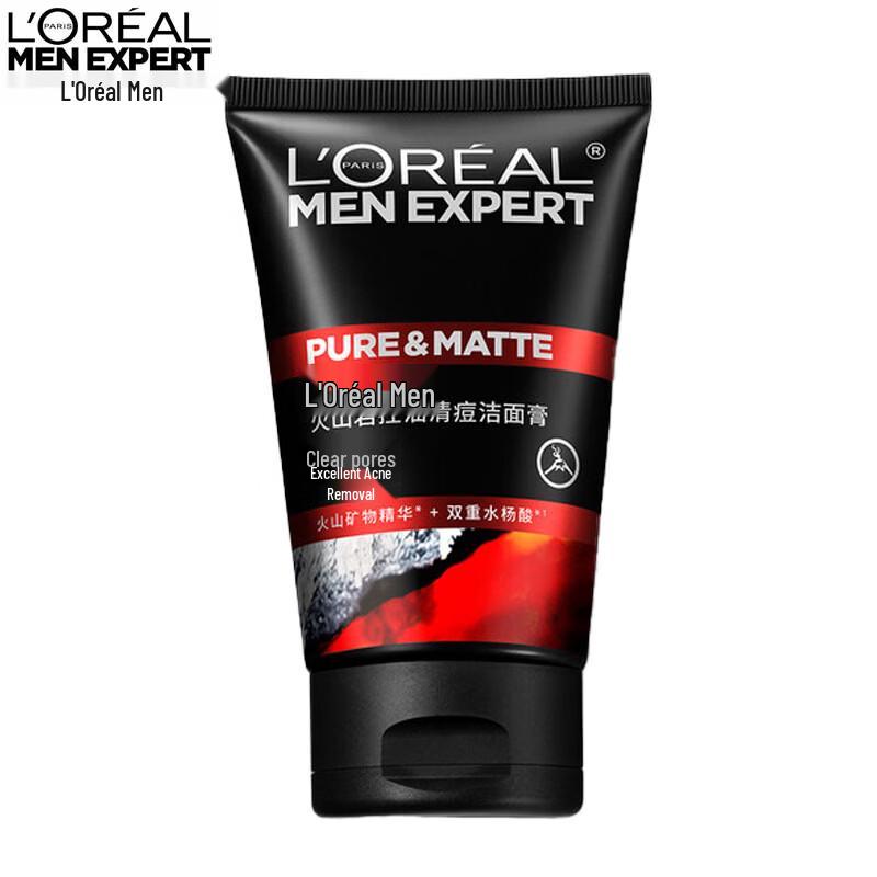 L Oréal Men s Volcanic Rock Oil Control Acne Facial Cleanser