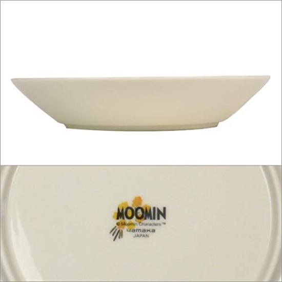 Yamaka Shoten MOOMIN Pasta curry diameter tableware Moomin character Nordic birthday microwave made in "Herbarium" dish, dish, approx. 22cm, 3-piece
