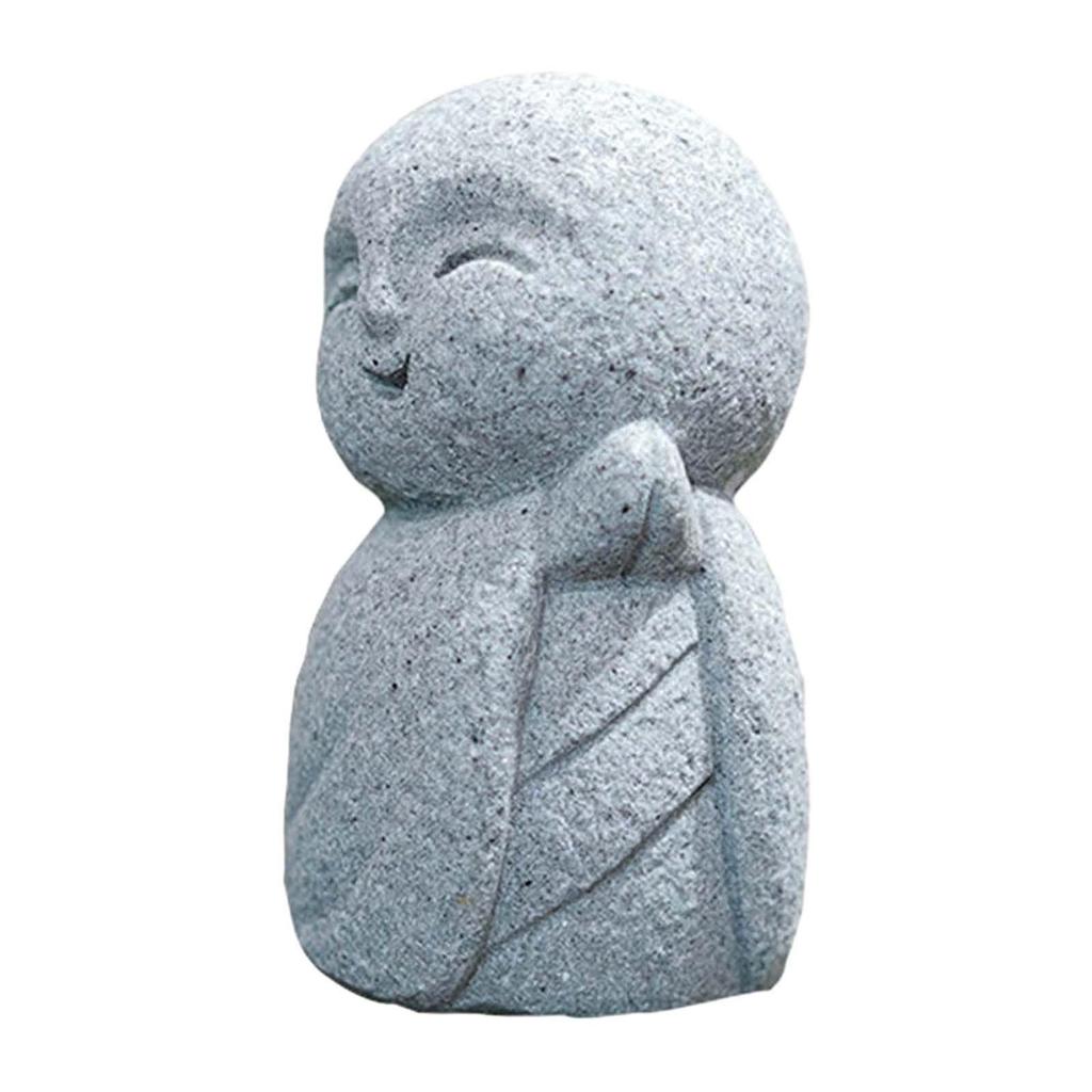 Zen Buddha Sculpture Creative Fish Tank Ornament Resin Figurine Aquarium Decor for Room Bedroom Landscape Fountain Outdoors