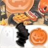 Halloween Plastic Serving Trays Pumpkin Ghost Bat Candy Snack Plates for Party Table Decoration Display Holiday Props