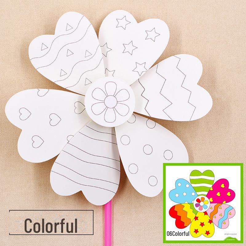Children's Windmill Art Kit: DIY Painting & Coloring Educational Toy