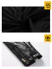 Men's Color Block PU Leather Jacket with Fleece Lining, Motorcycle Racing Style