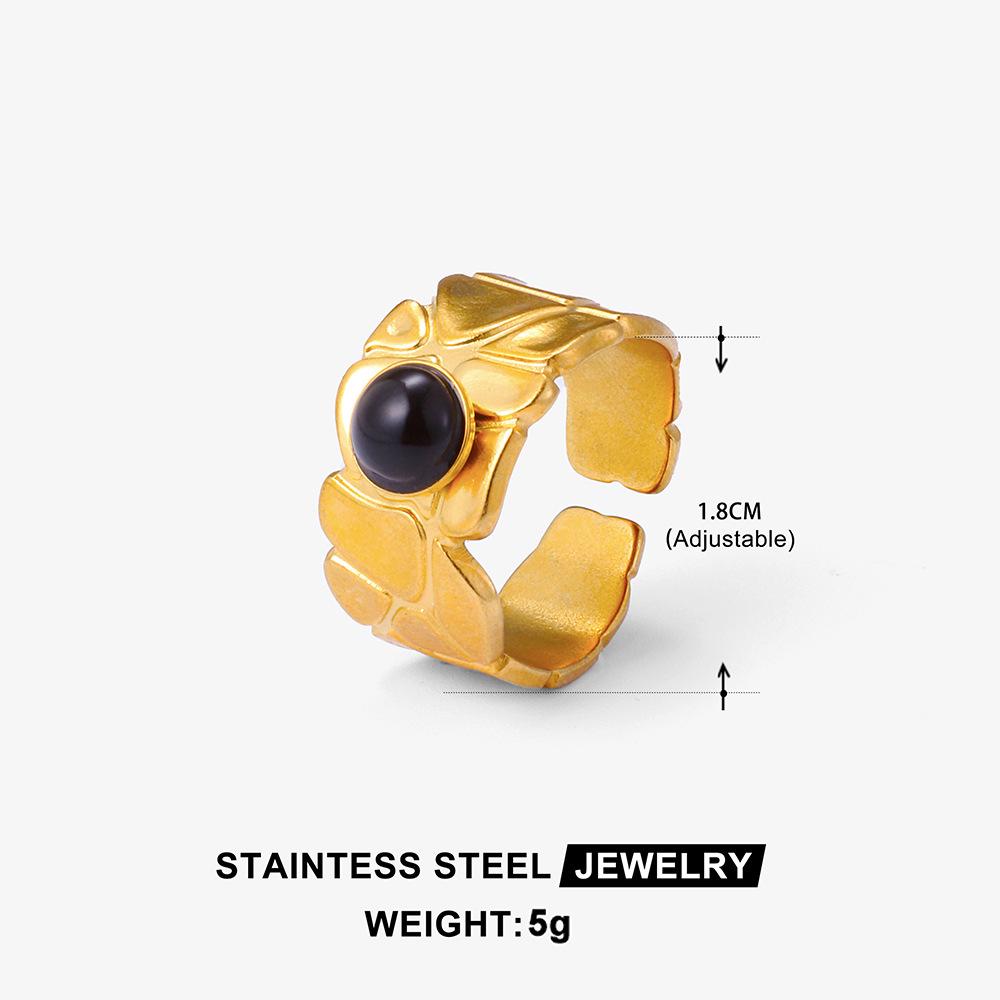 Adjustable Bohemian Style Non-Fading Women's Titanium Steel Ring