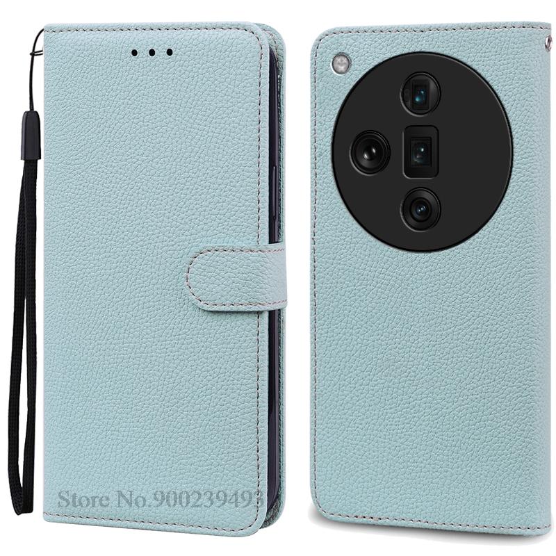 For OPPO Find X7 Case Leather Wallet Flip Case For OPPO Find X7 Ultra Case Soft Silicone Cover Coque Fundas Shell