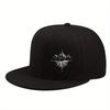 Compass Mountain Graphic Flat Brim Baseball Cap Polyester Adjustable Outdoor Snapback Hat Unisex