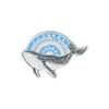 Ocean Sailing Adventure Brooch Cartoon Animal Whale Brooch Whale Space Travel Brooch Creative Backpack Badge Enamel Pins