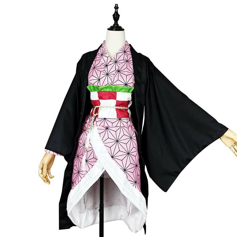 Kimono costume Japanese style cosplay clothing womens outfit school festival cultural disguise Halloween flower party presentation event use Christmas