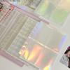 10PCS Inner Page Photocard Binder Multi-Pockets Kpop Sleeves Photo Album Page Idol Photo Card Protector Book 1/4 Grids 3/6 Holes