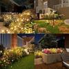 6/8/10 LEDs Solar Glühwürmchen Lichter Garten Feuerwerk Warmes Licht Außen Wasserdicht Glühwürmchen Rasenleuchten Terrasse Weg Dekoration