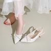 2026 women's summer new sexy pointed designer high heels outdoor leisure comfortable shallow slip-on ladies sandals large size