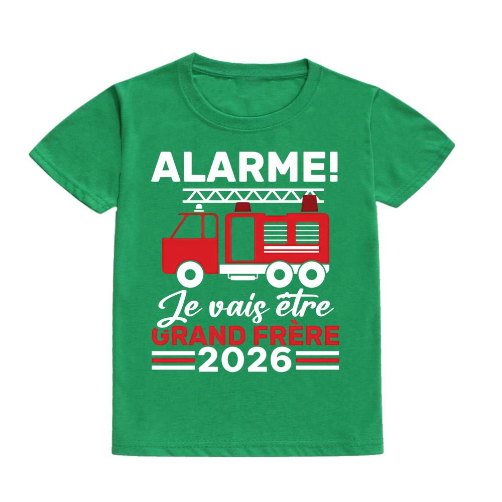 Alert: I Will Become Big Brother 2026 Print Kid Shirt Pregnancy Announcement Child Tee Top Fashion Short Sleeve T-shirts Clothes
