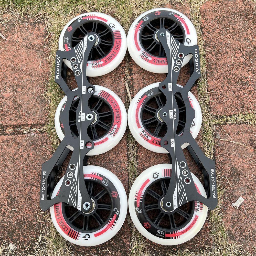 Ruidongle OEM ODM Inline Speed Skate Chassis Wheels Inline Skating Frame CNC Inline Speed Skates Chassis
