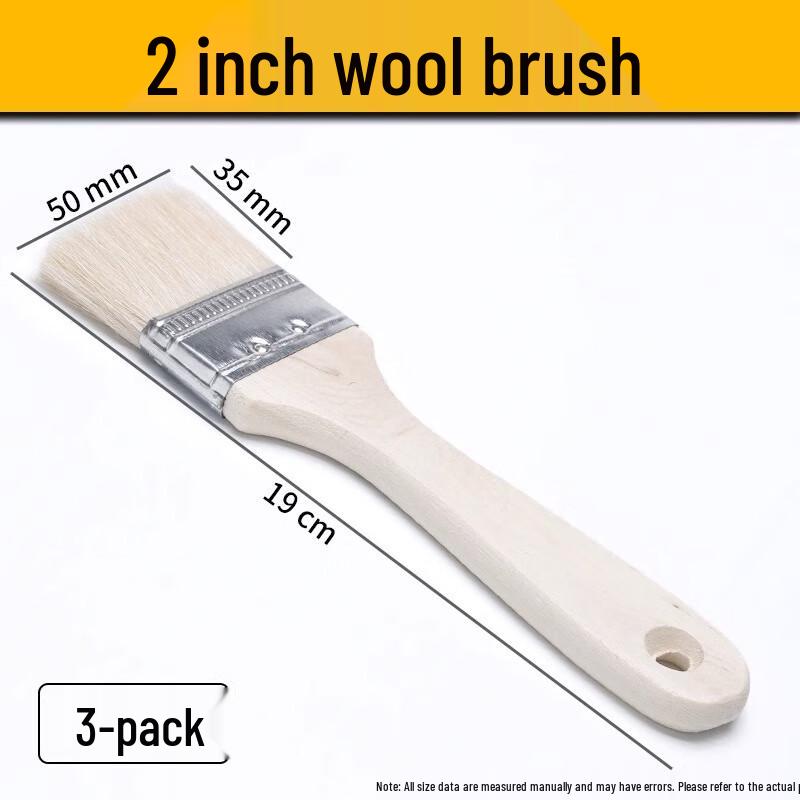 

Набор кистей для рисования Zhao Ran 2 дюйма из мягкой шерсти, 3 шт.