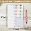 bloom daily planners Magnetic Chore Chart Planning Pad - Daily & Weekly Habit To Do Tracker for Adults, Teens, Kids - Family Organizer and