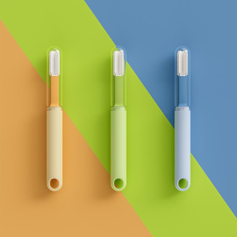 Dual-Ended Pet Toothbrush Set for Cats and Small Dogs