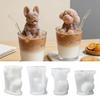 3D Duftseifenform Simulierte Puddingform Ornamenteform Hund Silikonkerzenform Gips