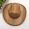 Men Women Straw Hat UV Protection Sun Protection Hat New Western Cowboy Hat  Summer Fashion Wear