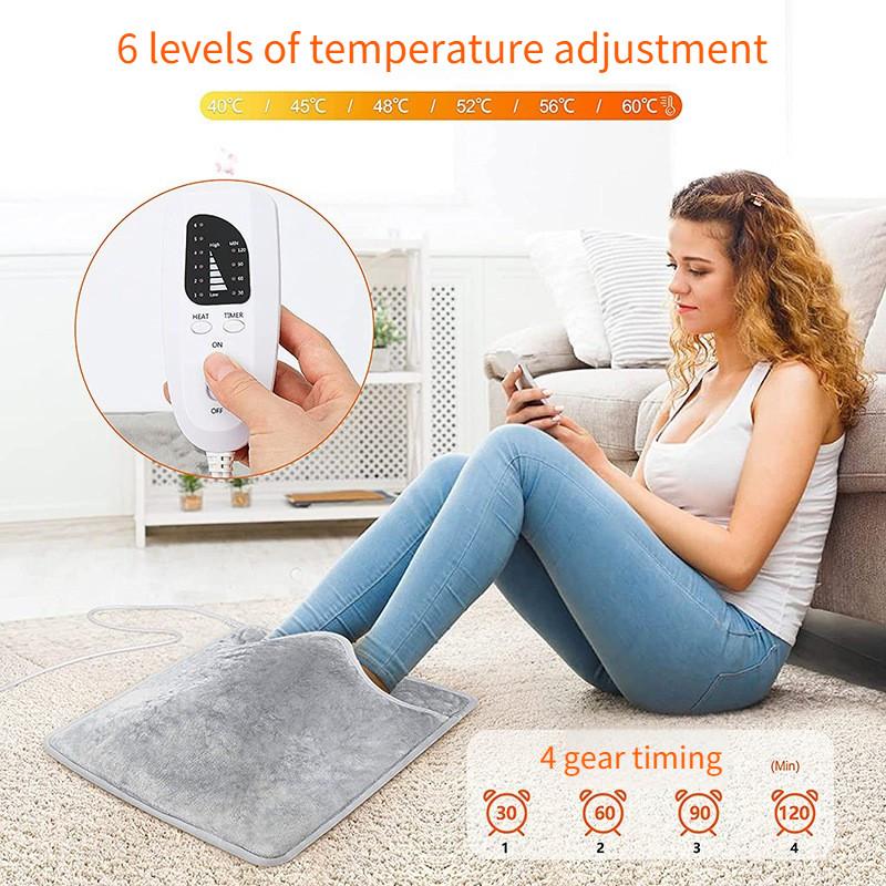 Single Person Therapy Heating Pad Winter Electric Heating Foot Warmer Household Portable Electric Heating Warm Foot Pad