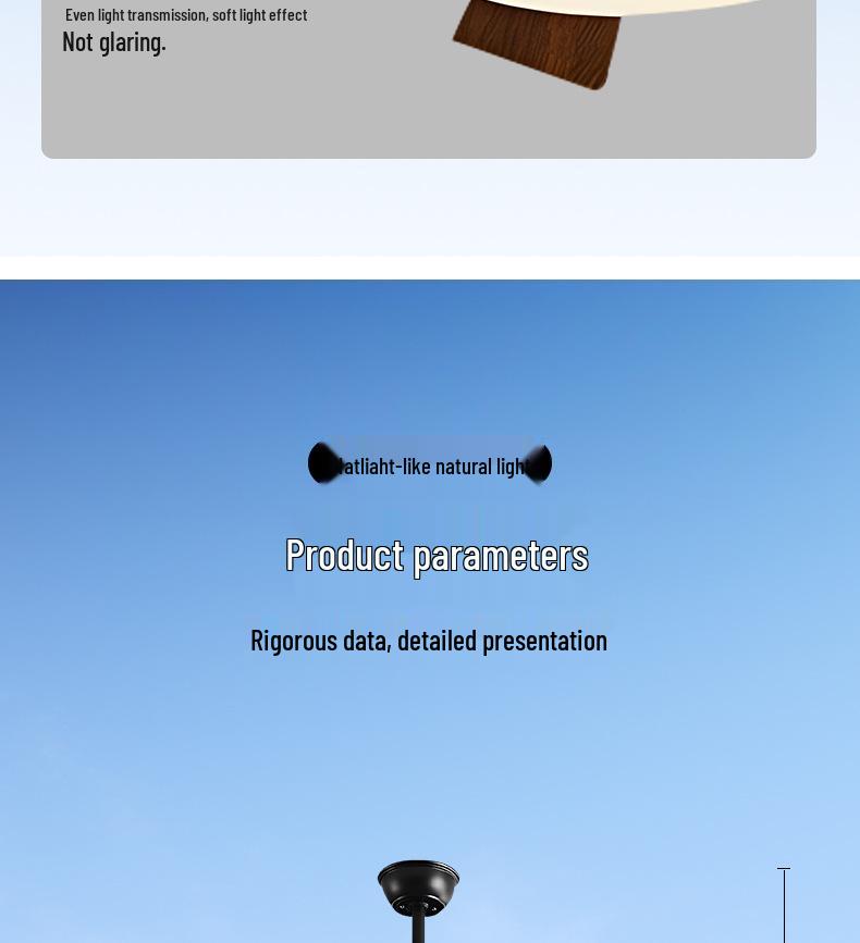 Nordic Industrial-Style Silent Ceiling Fan Chandelier for Home or Commercial Use