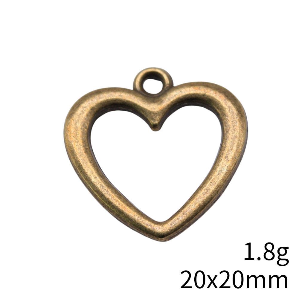 Back To School Charm Bracelet Hollow Peach Heart Charms Pendant Ornaments For Home Male Pendant