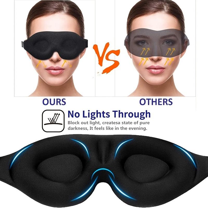 1pc Sleep Eye Mask , 3D Contoured Cup Sleeping Mask And Blindfold, Concave Molded Night Sleep Mask, Block Out Light