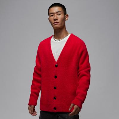Jordan Tatum Knitwear Men s University Red V neck Moderate S