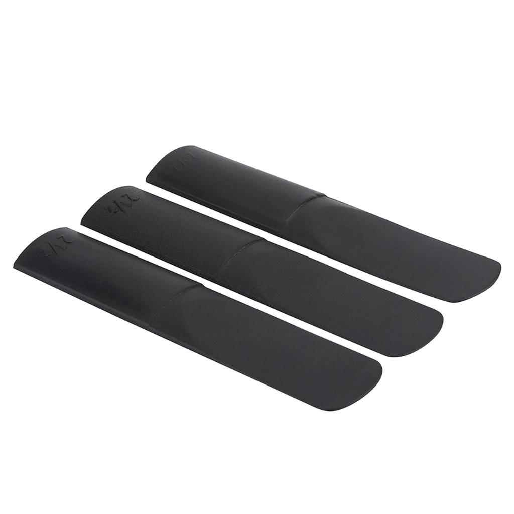 3pcs Plastic Alto Saxophone Mouthpiece Reeds 2.5 Parts Repair Reed Accessory Black