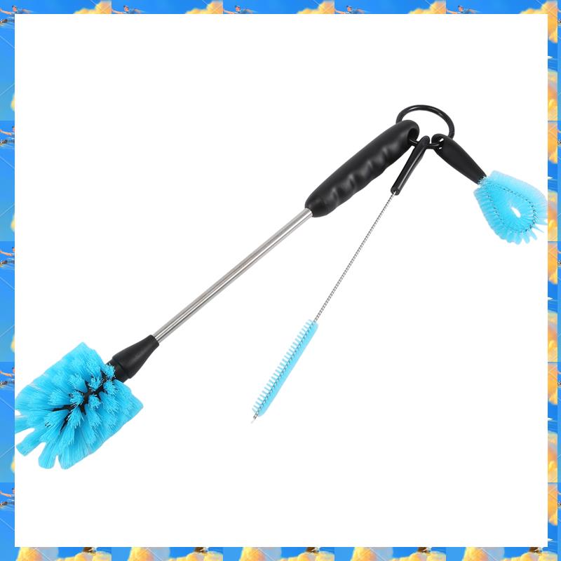 FTS Stainless Steel Water Bottle Cleaning Brush Set,Long Handle Bottle Cleaner Set, Built For Narrow Neck Bottles