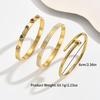 Stainless Steel Retro Hollow Bracelet with Color Diamond Plating