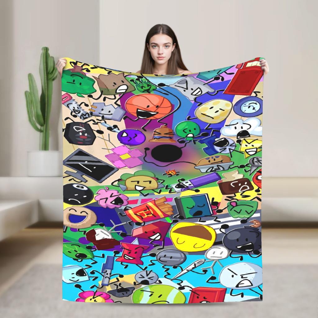 Blanket Fleece All Season Cartoon Multi-function Super Soft Throw Blankets for Bed Bedroom Rug Piece