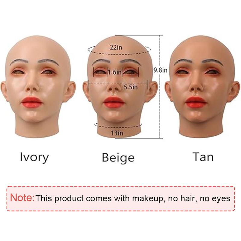 Realistic Female Mask Silicone Crossdresser Costumes Drag Queen Male to Female Crossdressing Realistic Bodysuit Skin