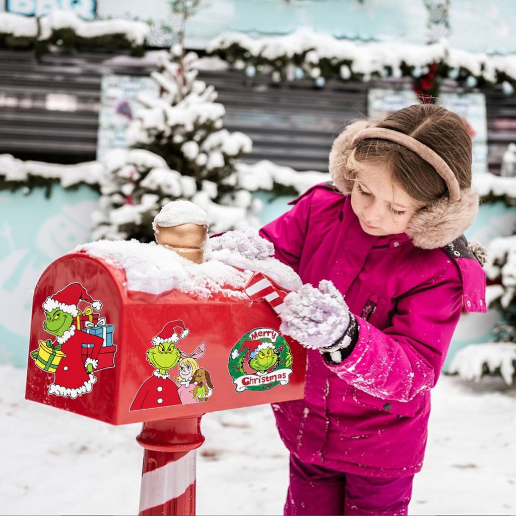 Christmas Magnetic Sticker Decoration Magnetic Reflective Decoration Car Sticker Mailbox Refrigerator Sticker