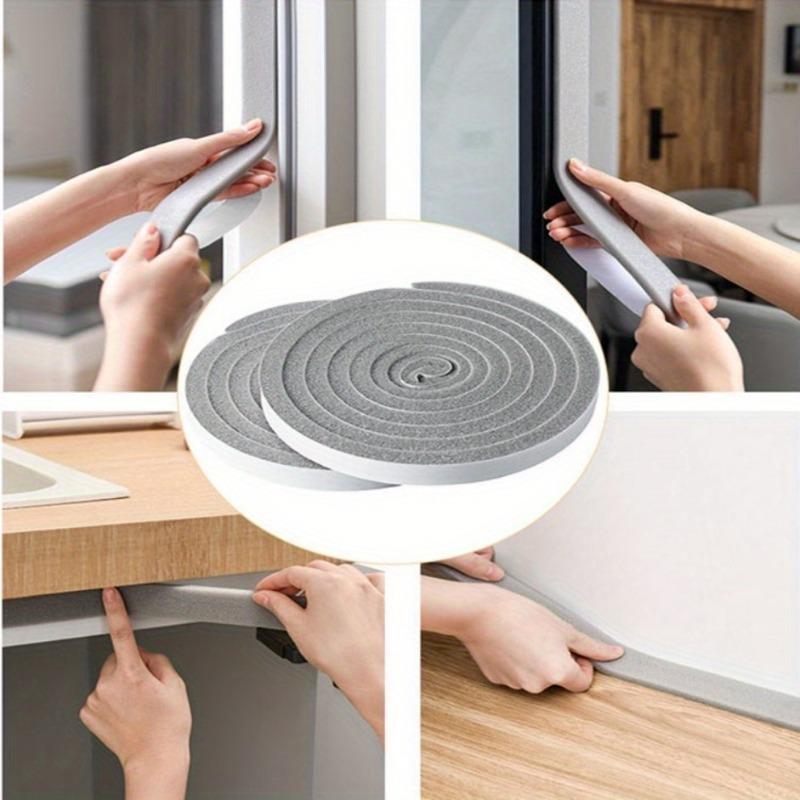 2 Roll/pack Weather Stripping Seal Self Adhesive Seal Strips Foam Window Glass Door Soundproof Anti Collision Dustproof Gap Warm Sealing Tape