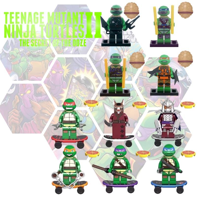 Ksz 723 Ninja Turtles Dafengqi Novelty Miniature Building Blocks Toy Abs Plastic Diy Export Type