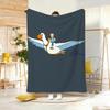 Hit Anime N-Nils H-Holgerssons Throw Lightweight 240G Flannel Blanket Soft Skin-Friendly For Summer Cooling