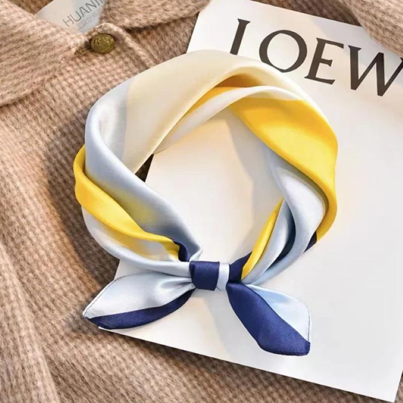 100% Silk Scarf Custom Print Silk Twill Square Scarf for Woman Digital Print Silk Scarf With Your Own Design Neck Ties