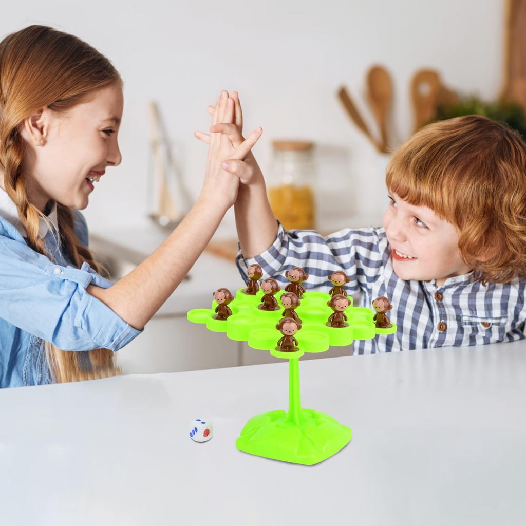 Boys Girls Monkey - Balance Tree Parent-Child Interactive Puzzle Concentration Kids Tabletop Games Toys