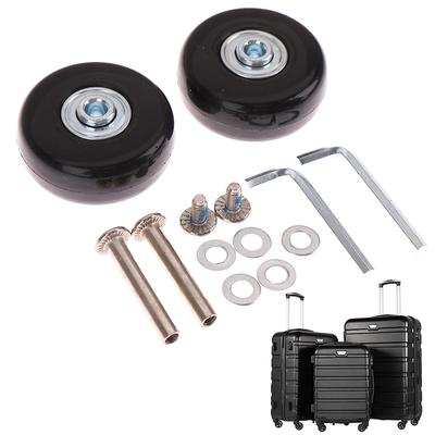 Roues de rechange pour valises, réparation de valises, essieux de 50 mm de diamètre extérieur, Deluxe + vis