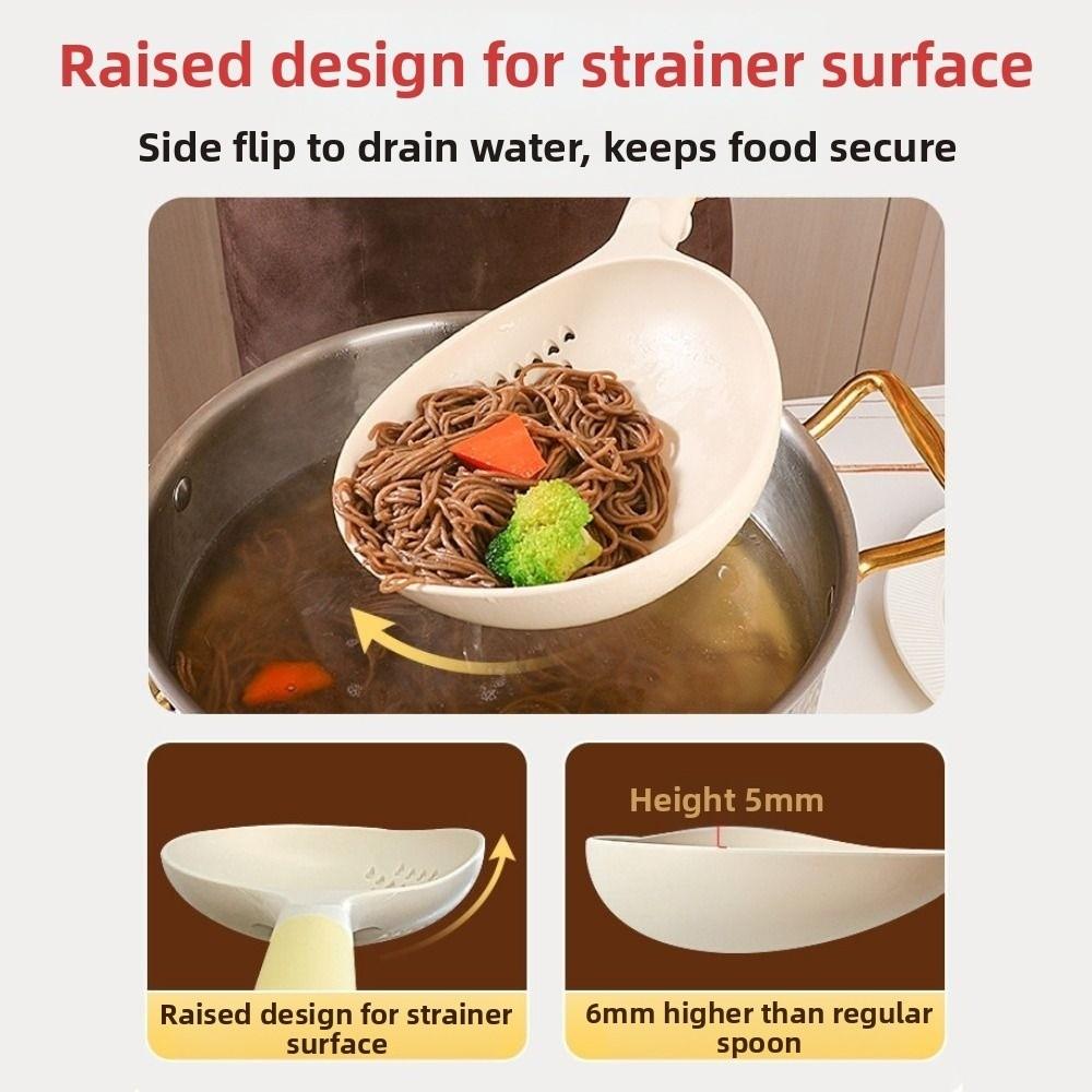 High Heat Resistant Vegetable Strainer Big Size Kitchen Ladle Strainer  Restaurant
