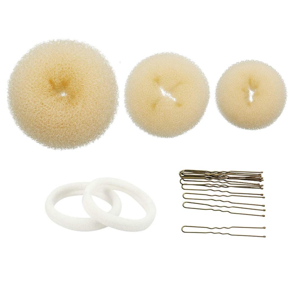 

Набор для пучка волос Легкие Универсальные Аксессуары для укладки волос Высокоэластичная резинка Элегантные Юбилейные Принадлежности Украшения для прически бежевый