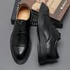 Leather Shoes White Men's British Photography Wedding Studio Host Performance Business Heightening Suit Best Man Wedding Groom Shoes