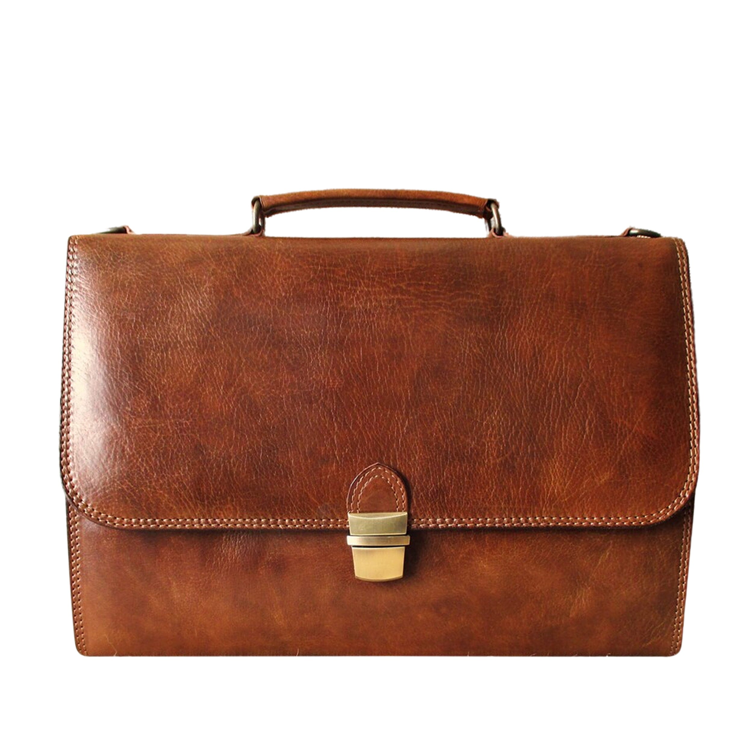 MaheTri The Hopkins Briefcase 15 Inch For Men & Women 15-Inch коричневый